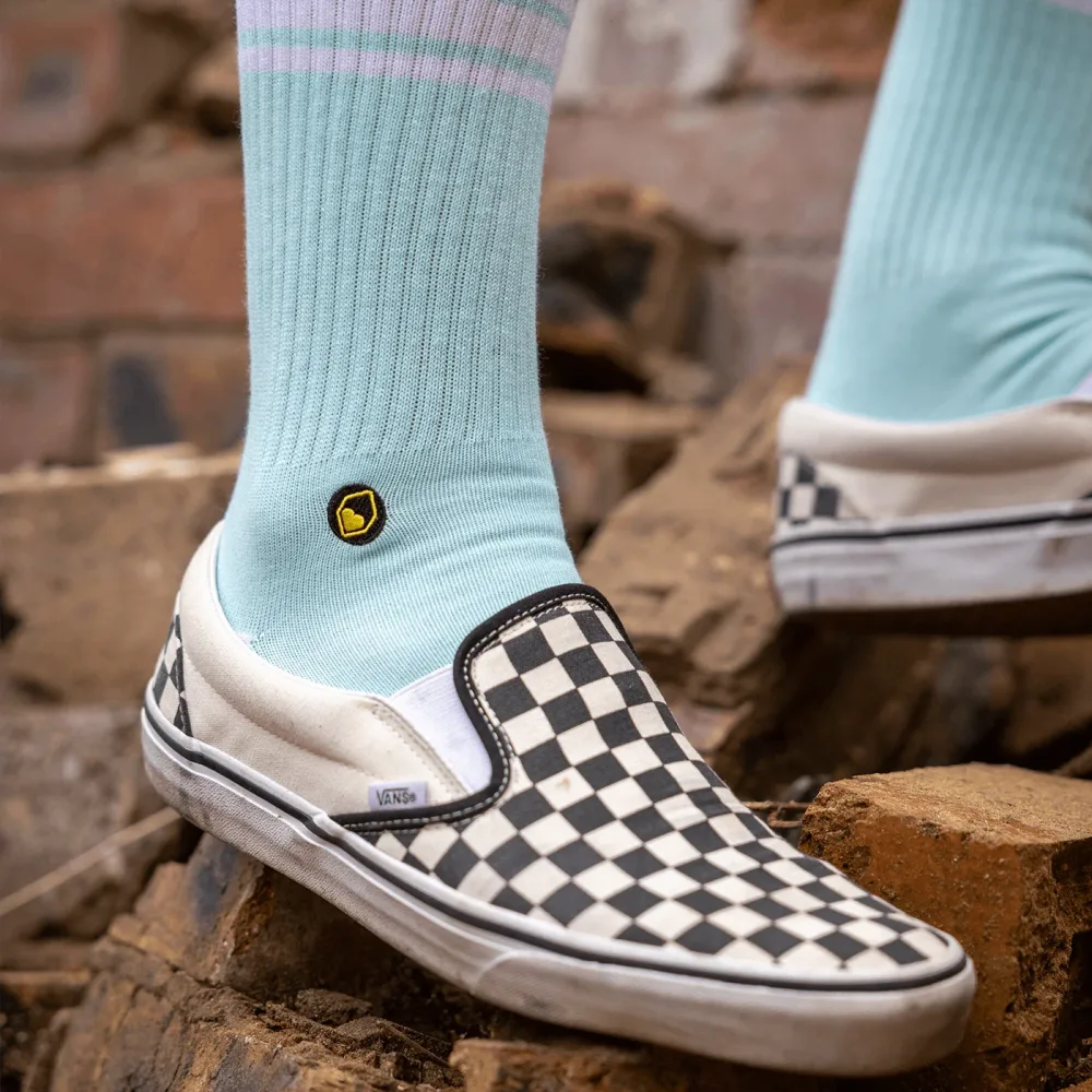 Chaussettes BURGTEC EVERYDAY CREW Bleu Ciel – Image 2