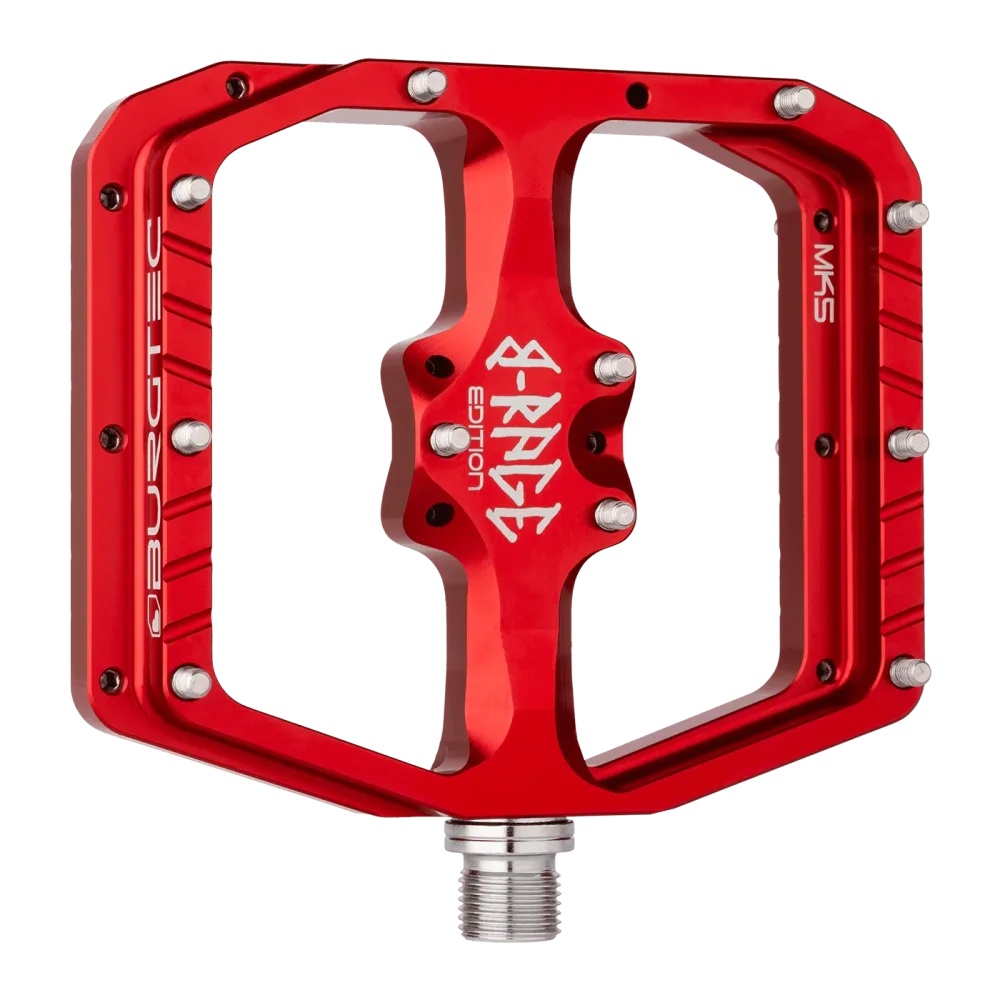 Pédales Plates BURGTEC PENTHOUSE FLAT MK5 B-RAGE EDITION Rouge – Image 2