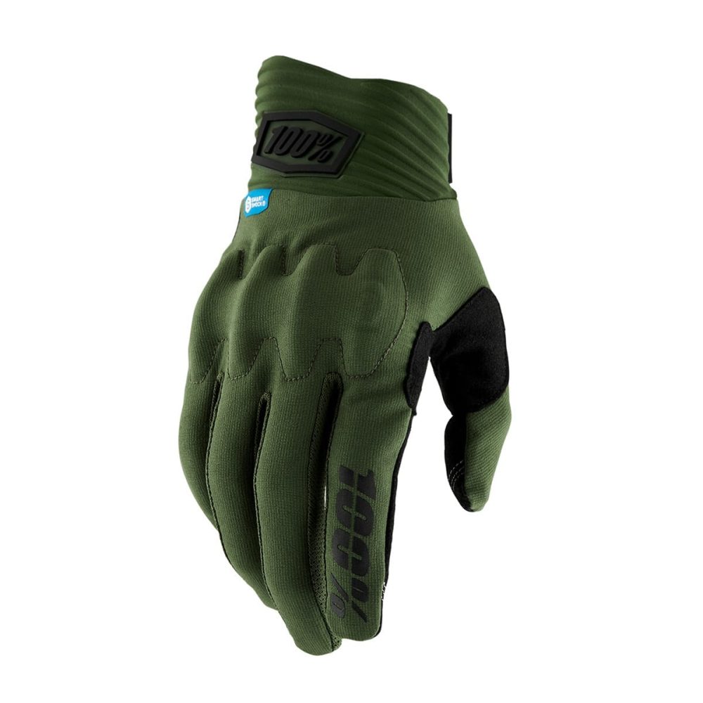 Gants 100% COGNITO SMART SHOCK Kaki Gants 100% COGNITO SMART SHOCK Kaki