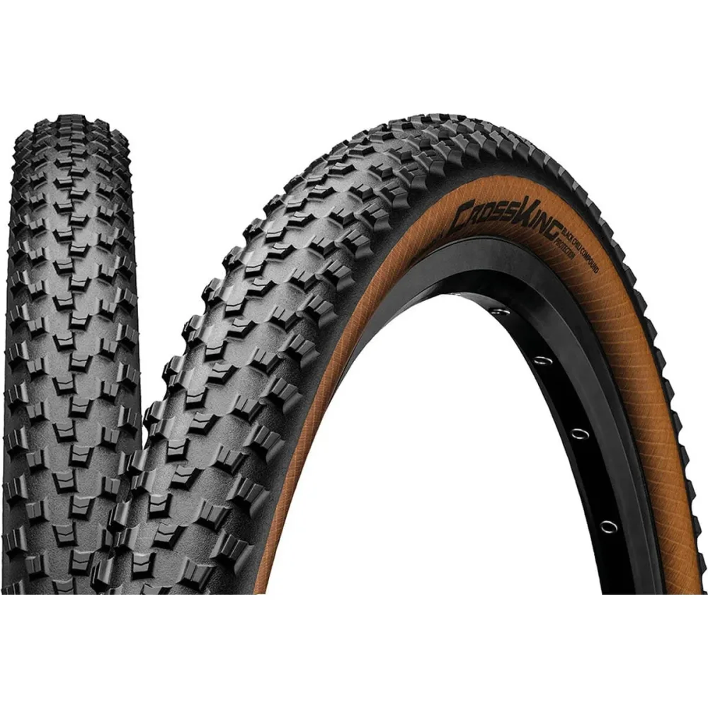 Pneu CONTINENTAL CROSS KING 29×2.20 ProTection Tubeless Ready Souple Marron Pneu CONTINENTAL CROSS KING 29×2.20 ProTection Tubeless Ready Souple Marron