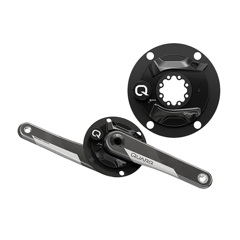 JEU DE MANIVELLES CAPTEUR DE PUISSANCE QUARQ DFOUR 110 BCD DUB 172.5 CARBONE NOIR P/SHIMANO S/CUV.
