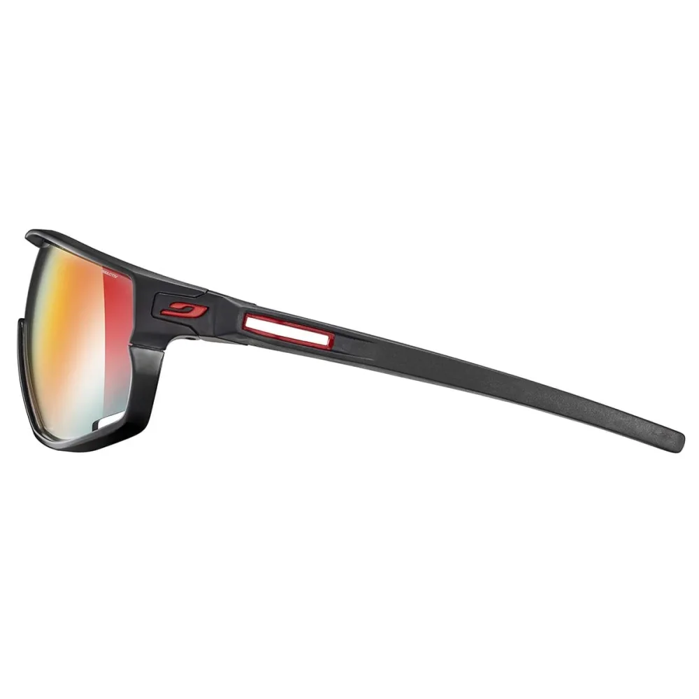 Lunettes JULBO RUSH Noir Mat/Noir Brillant Reactiv Light Amplifer Photochromique – Image 3