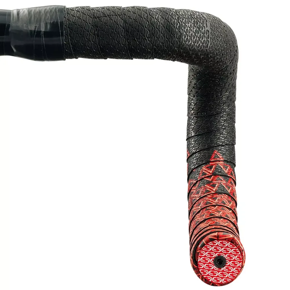 Ruban de cintre DEDA LOOP + END-PLUG Noir/Rouge – Image 2