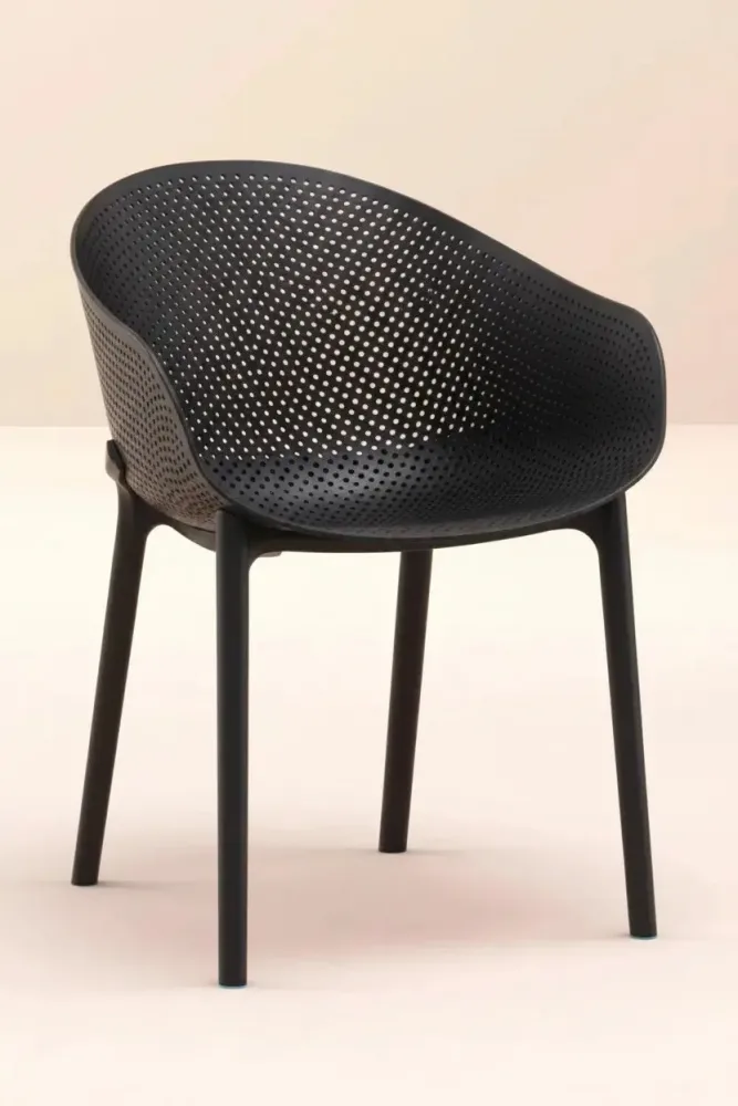 Chaise visiteur polypropylène recyclable – Image 3