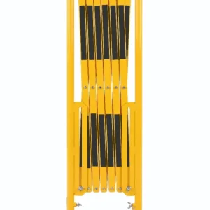 barrière extensible jaune-noir 3,6m avec pied