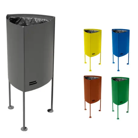 Corbeille en acier triangulaire 50L Argo