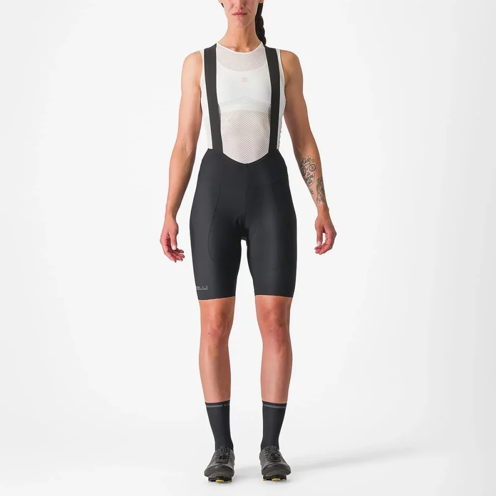 Cuissard Court à Bretelles CASTELLI ESPRESSO DT Femme Noir