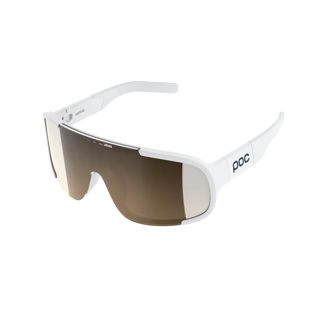 Lunettes POC ASPIRE WF Blanc Verre Clarity Trail Partly Sunny Silver