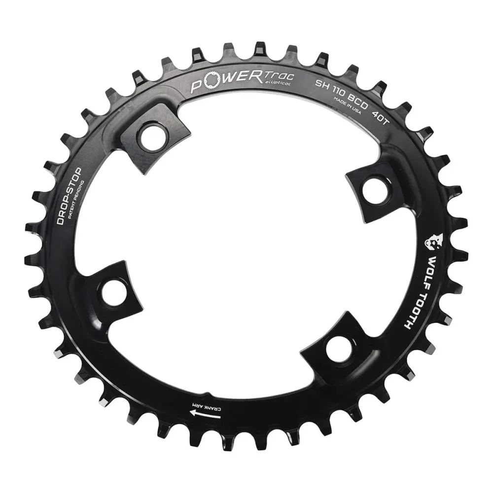 Plateau Mono Ovale 11V WOLF TOOTH Shimano Dura-Ace 9100/Ultegra 8000/105 R7000 110mm – Image 3