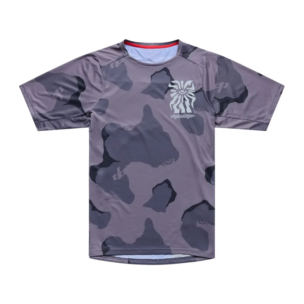 Maillot TROY LEE DESIGNS SKYLINE PRO FLOW CAMO Manches Courtes Carbon
