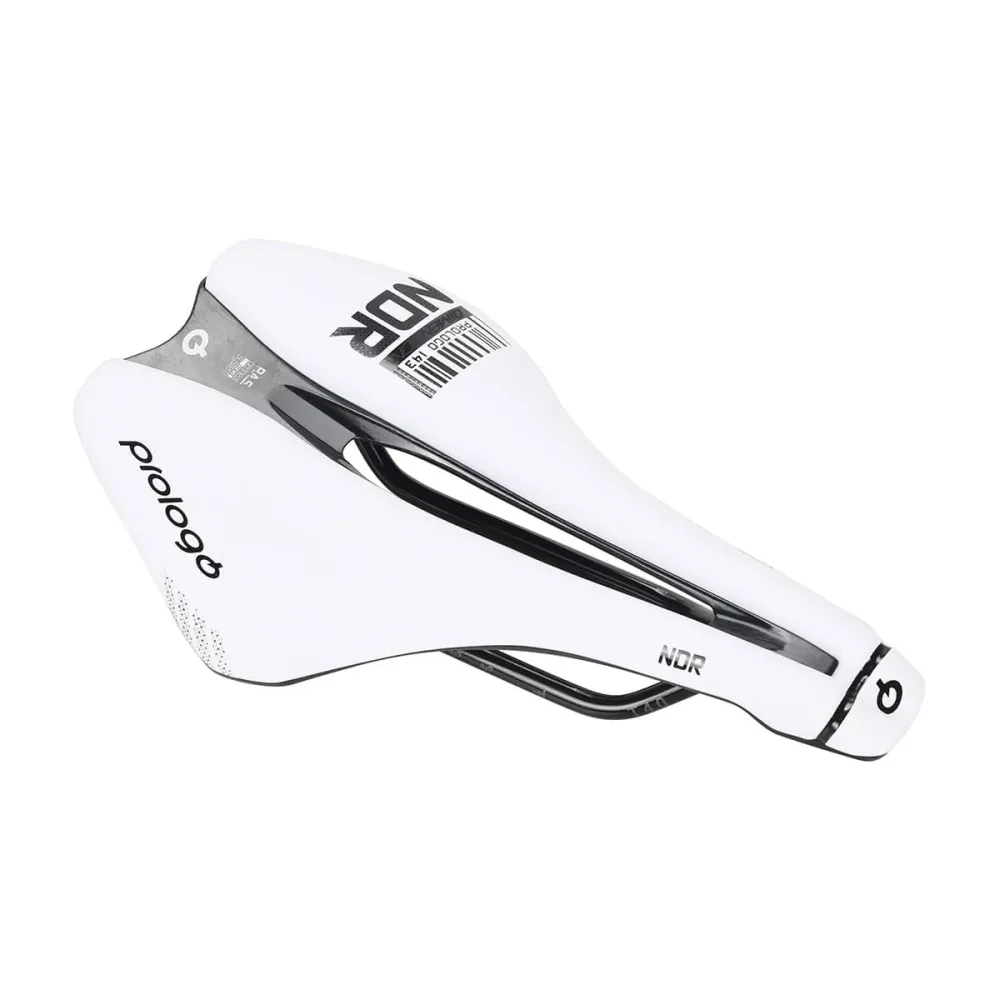 Selle PROLOGO DIMENSION NDR Rails Carbone largeur 143mm Blanc – Image 2
