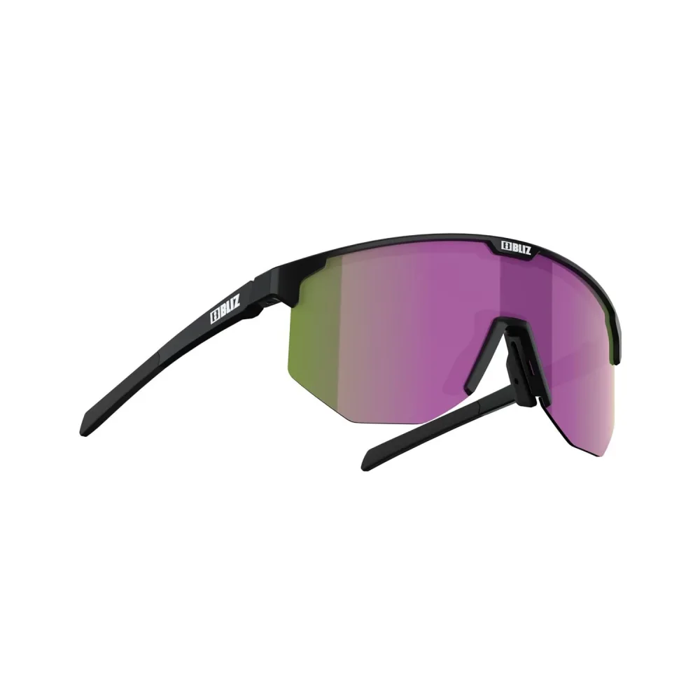 Lunettes BLIZ HERO SMALL Noir Matt Ecran Marron Violet – Image 2