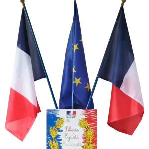 LOT Ecusson Spécial Ecole + 3 drapeaux LOT Ecusson Spécial Ecole + 3 drapeaux