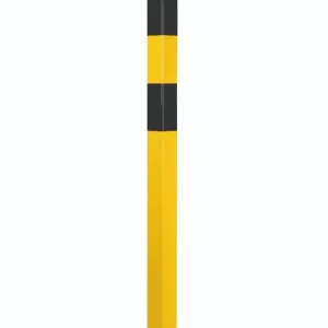 potelet 70×70 mm, jaune-noir, à sceller, avec oeillets potelet 70×70 mm, jaune-noir, à sceller, avec oeillets