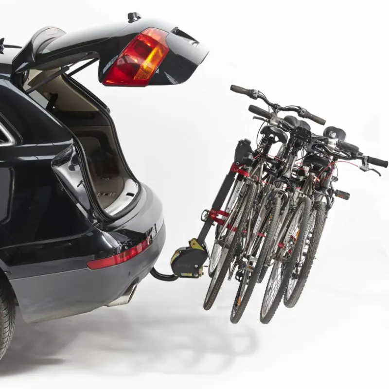 Porte-vélo Mottez attelage suspendu 4 vélos rabattable-porte 4 vélos