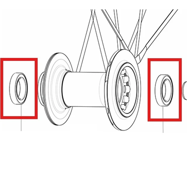 Kit 2 Roulements Moyeu MAVIC 17x26x5mm (6803)