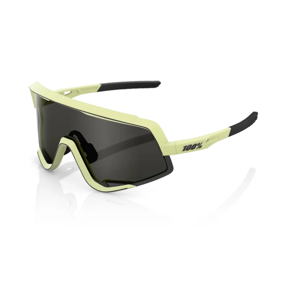 Lunettes 100% GLENDALE Soft Tact Glow Jaune Smoke Lens Lunettes 100% GLENDALE Soft Tact Glow Jaune Smoke Lens