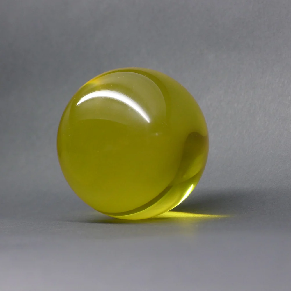 Acrylique jaune diamètre 90mm