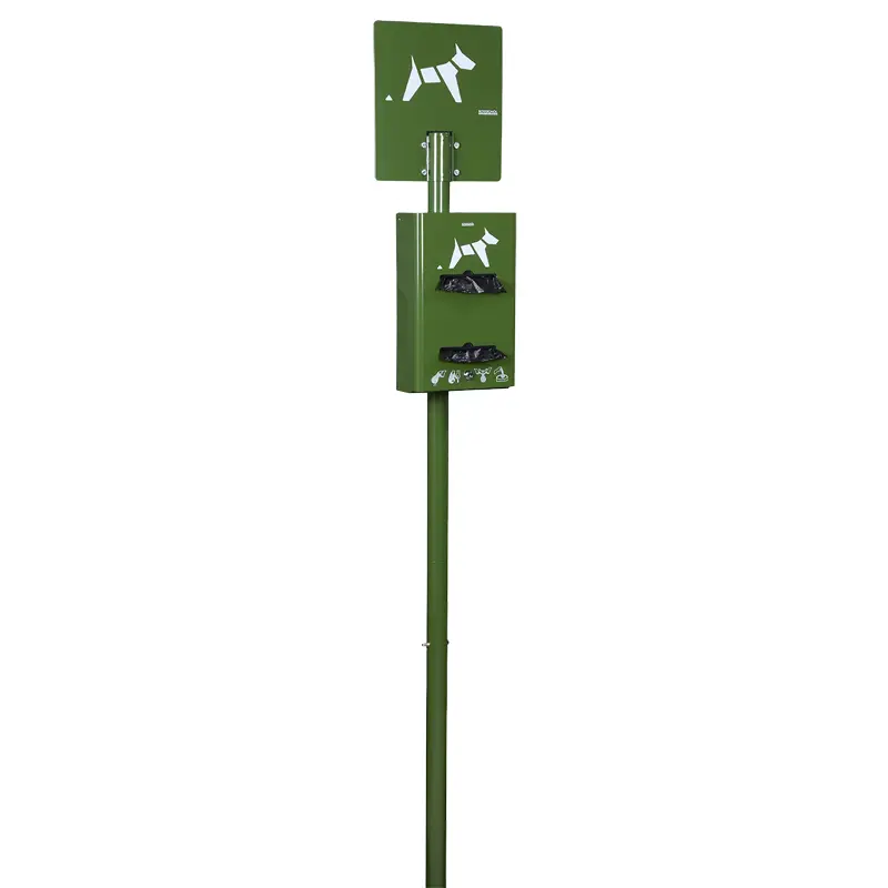 Borne de propreté hygiène canine Hygeca sur poteau (sacs format rouleaux) – Image 3