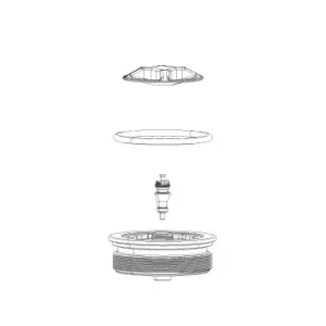 Bouchon Complet de Chambre Pneumatique ROCKSHOX ZEB 38mm A1 (2021+) Bouchon Complet de Chambre Pneumatique ROCKSHOX ZEB 38mm A1 (2021+)