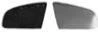 Verre miroir droit degivrant avec support pour AUDI A3 – 3 PORTE de 2003 à 2008, Neuf