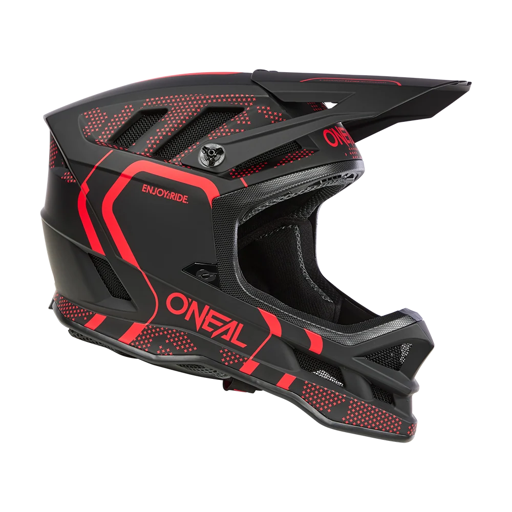 Casque VTT O'NEAL BLADE POLYACRYLITE STRIKE Noir/Rouge – Image 2