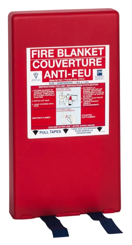 Couverture anti-feu 180 x 120 cm étui rigide