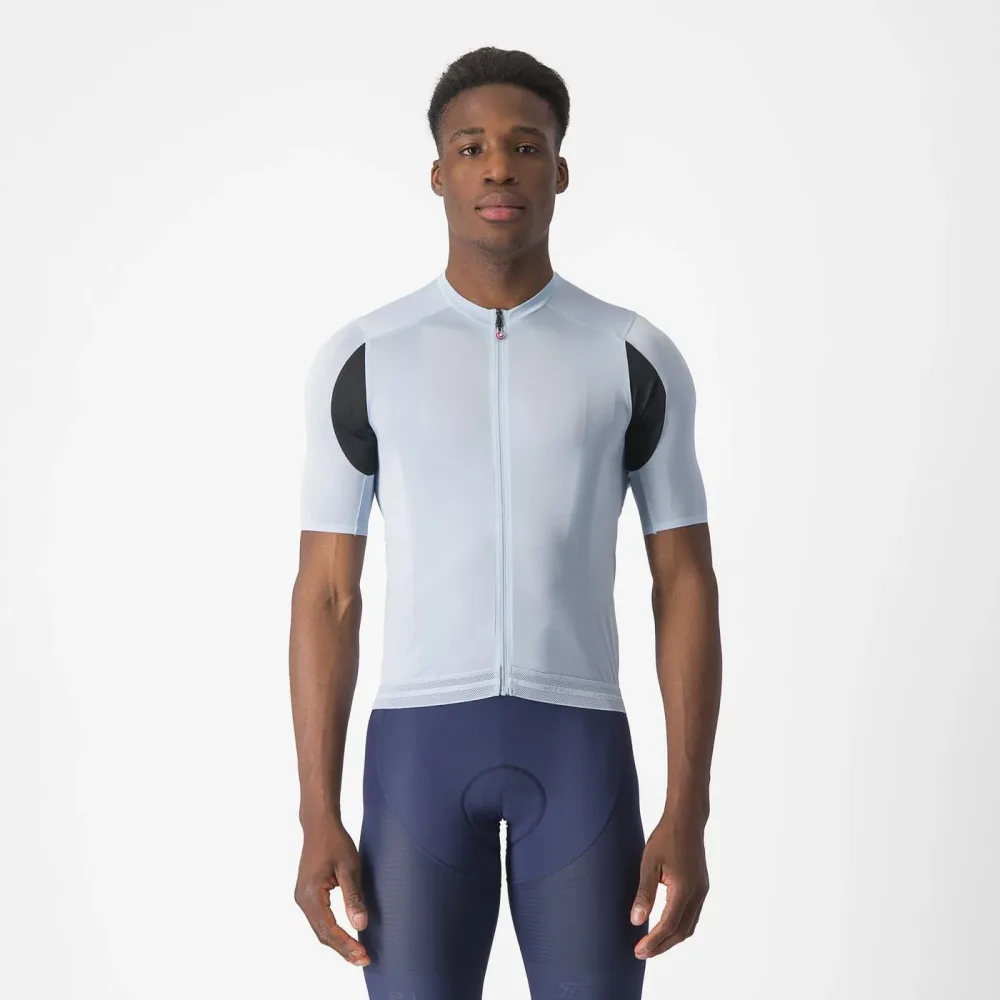 Maillot CASTELLI SUPERLEGGERA 3 Manches Courtes Bleu