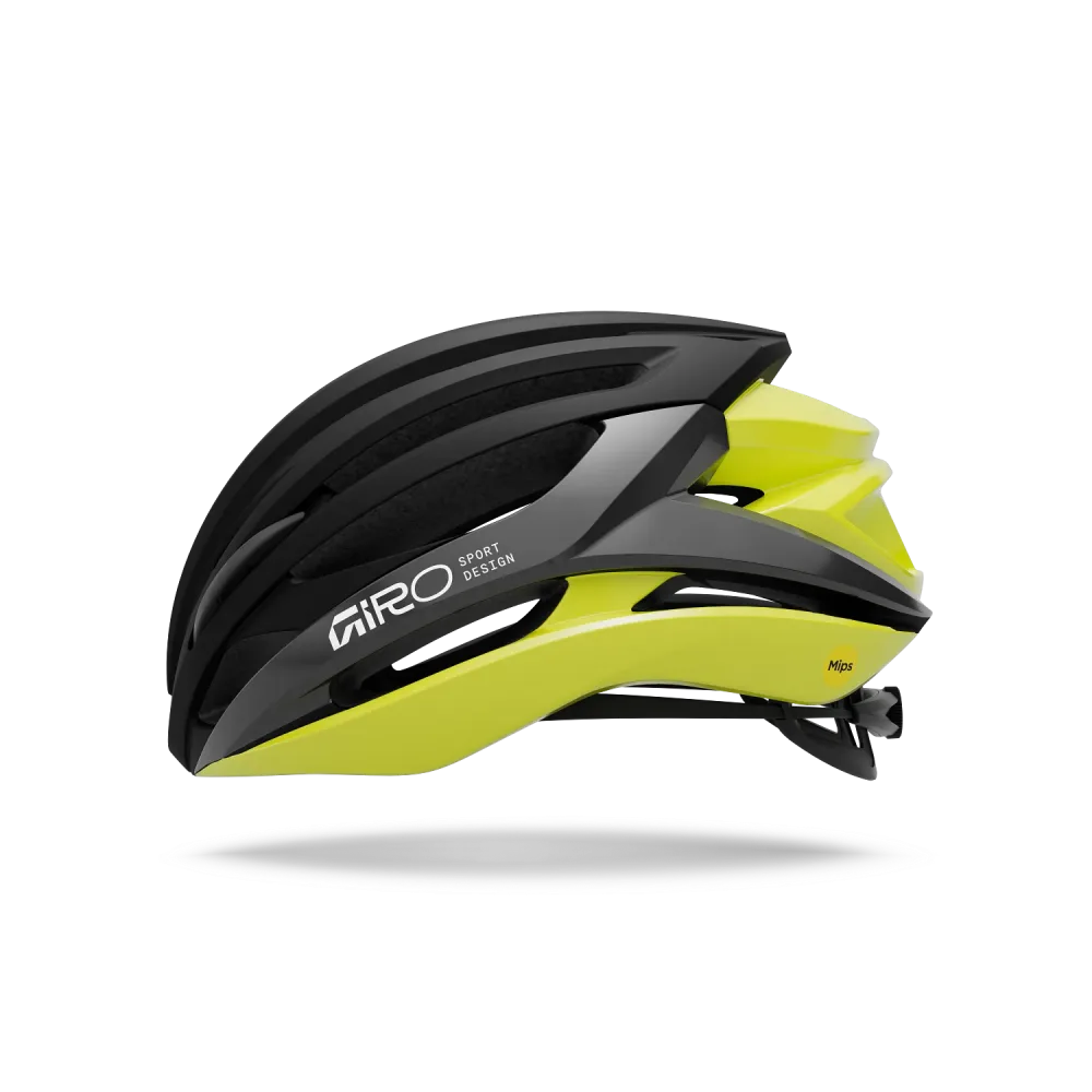 Casque Route GIRO SYNTAX MIPS Noir/Jaune Hi Viz – Image 2