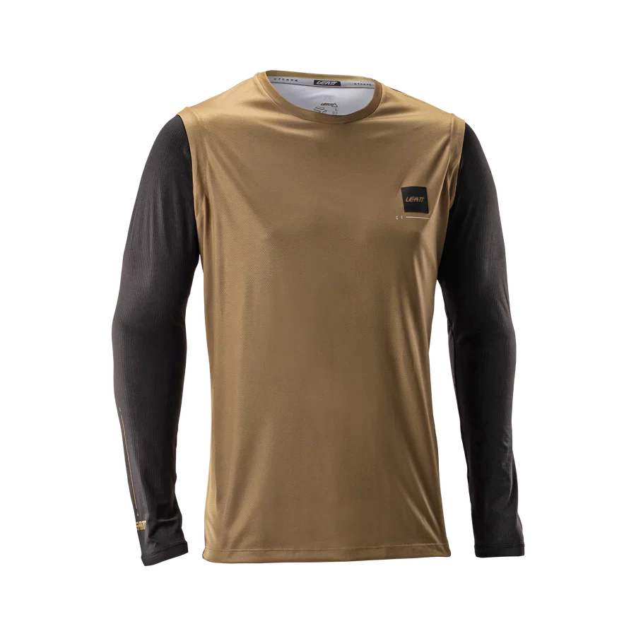 Maillot LEATT MTB GRAVITY 2.0 Manches Longues Marron/Noir