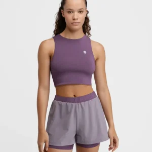 Débardeur crop top trail running femme Phoenix Lilac Débardeur crop top trail running femme Phoenix Lilac