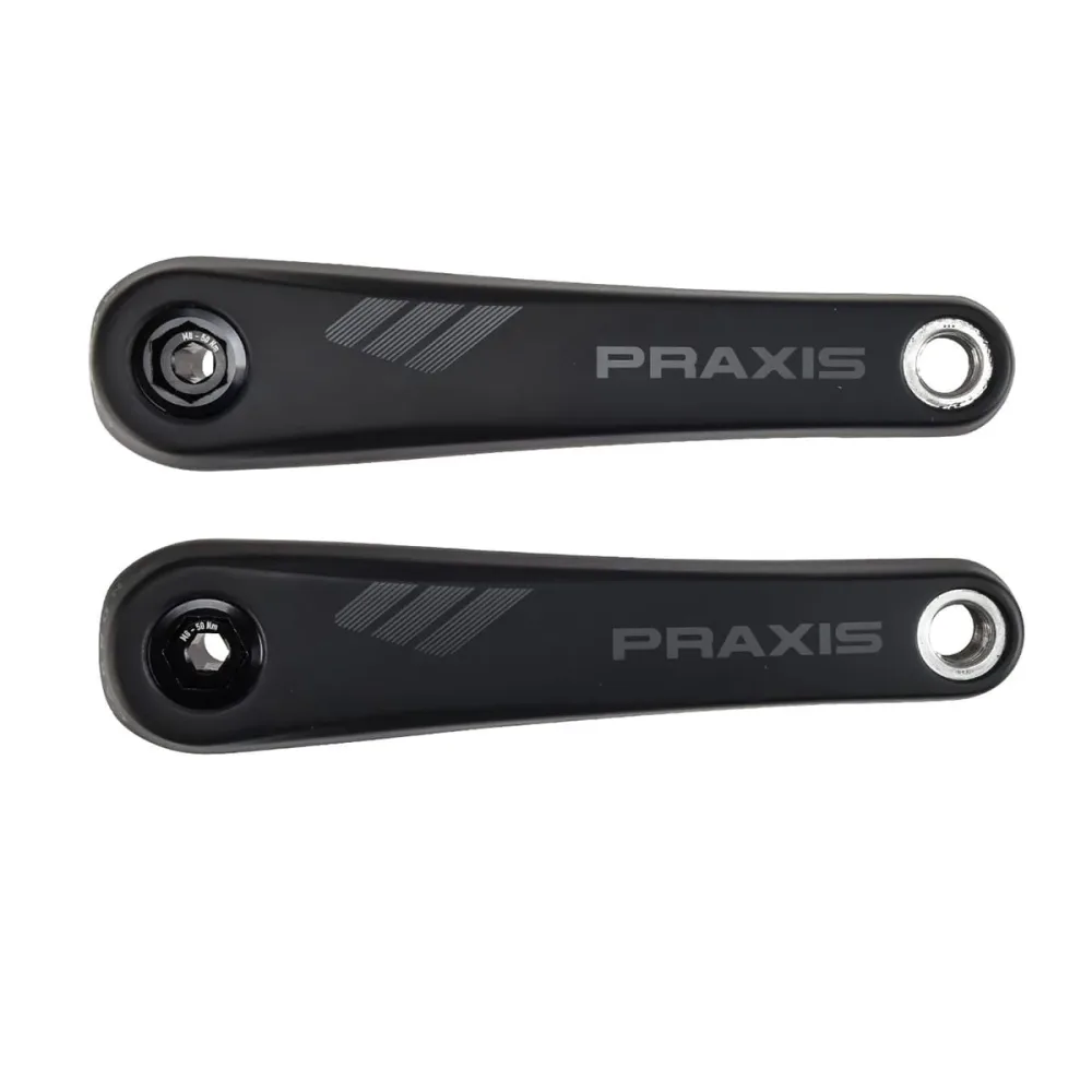 Manivelles Carbone pour VTT Électrique PRAXIS Moteur Brose Noir Manivelles Carbone pour VTT Électrique PRAXIS Moteur Brose Noir