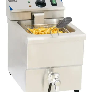 Friteuse électrique avec vanne de vidange 8 litres Friteuse électrique avec vanne de vidange 8 litres