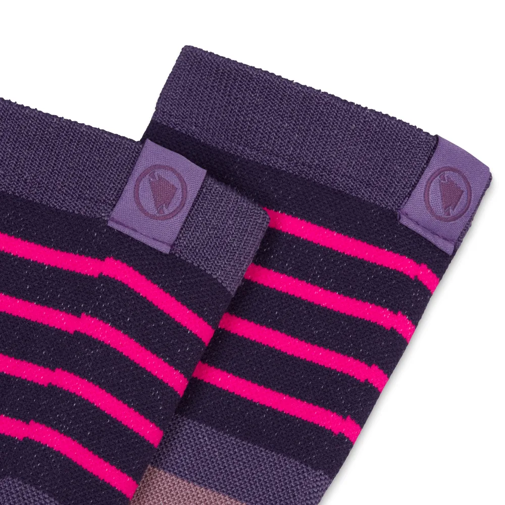 Chaussettes ENDURA BLOCK Violet – Image 2