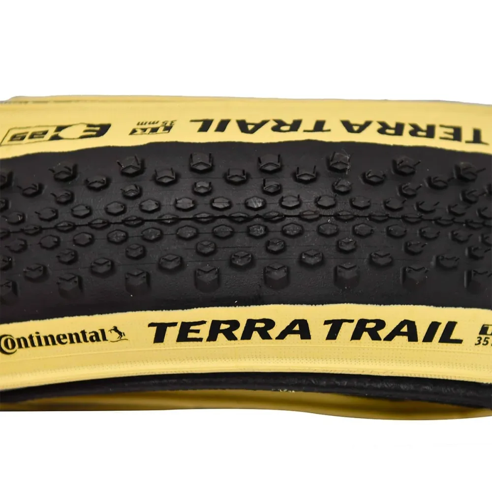 Pneu CONTINENTAL TERRA TRAIL SHIELDWALL SKIN 700x35c Tubeless Ready Beige – Image 2
