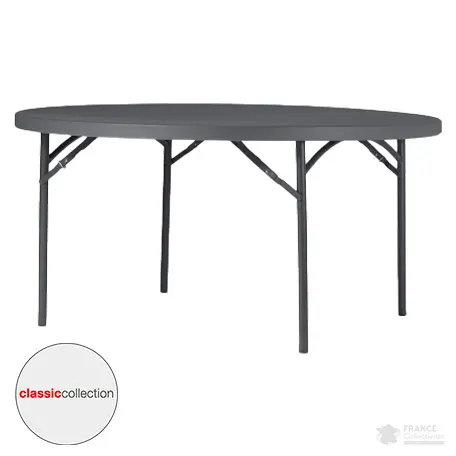 Table ronde pliante plastique Ø 152 mm "Classic Collection"
