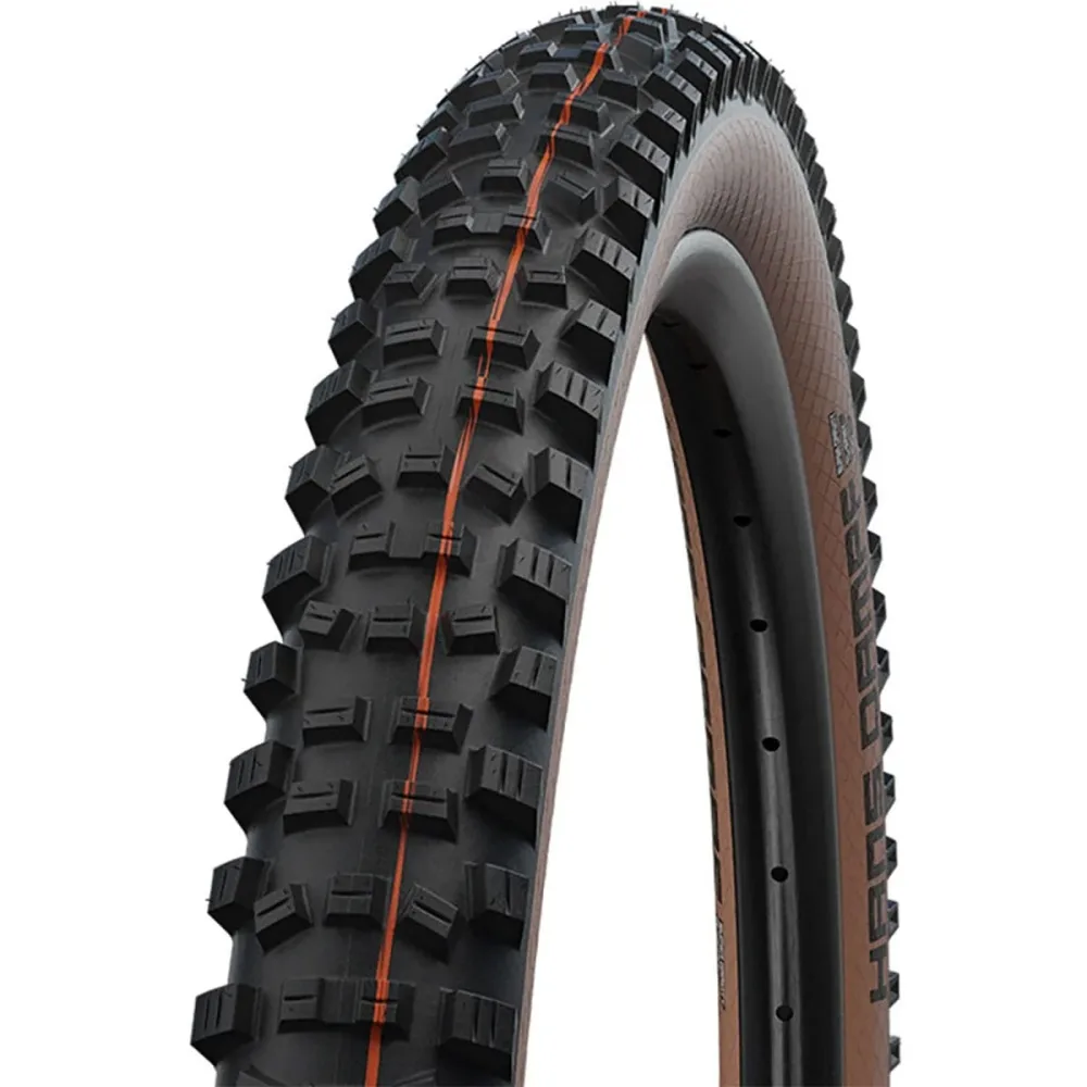 Pneu SCHWALBE HANS DAMPF 29x2.35 ADDIX SOFT SUPERTRAIL Tubeless Ready Souple Noir/Marron