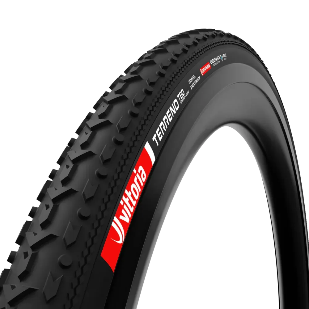 Pneu VITTORIA TERRENO T80 COARSE LOOSE Gravel Endurance 700x45c Tubeless Ready Souple Noir