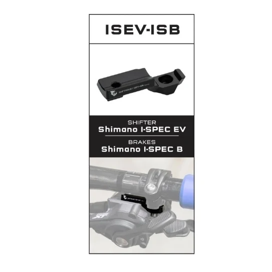 Adaptateur de Fixation WOLF TOOTH ShiftMount ISEV-ISB Shimano I-SPEC EV Shifter > Frein Shimano I-SPEC B – Image 2