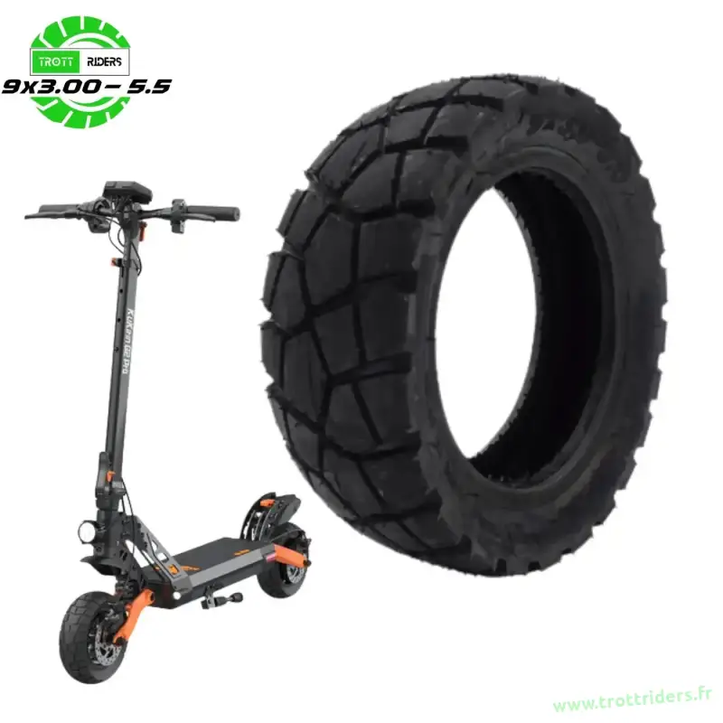 Pneu Kukirin G2 Pro 9x3.00-5.5 Tubeless Semi-Offroad