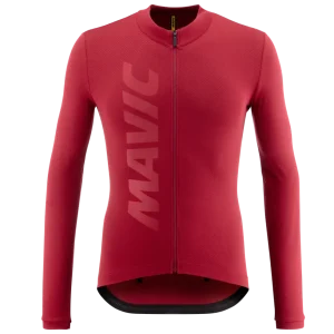 Maillot MAVIC AKSIUM THERMO Manches Longues Bordeaux