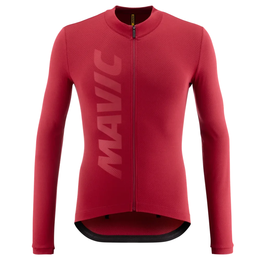 Maillot MAVIC AKSIUM THERMO Manches Longues Bordeaux