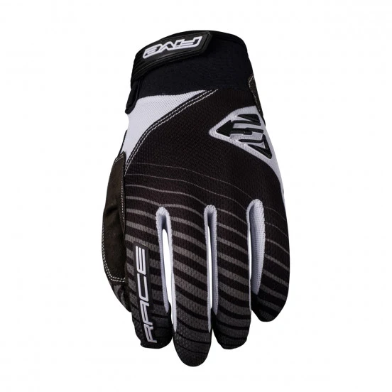 Gants FIVE BMX RACE Noir/Blanc