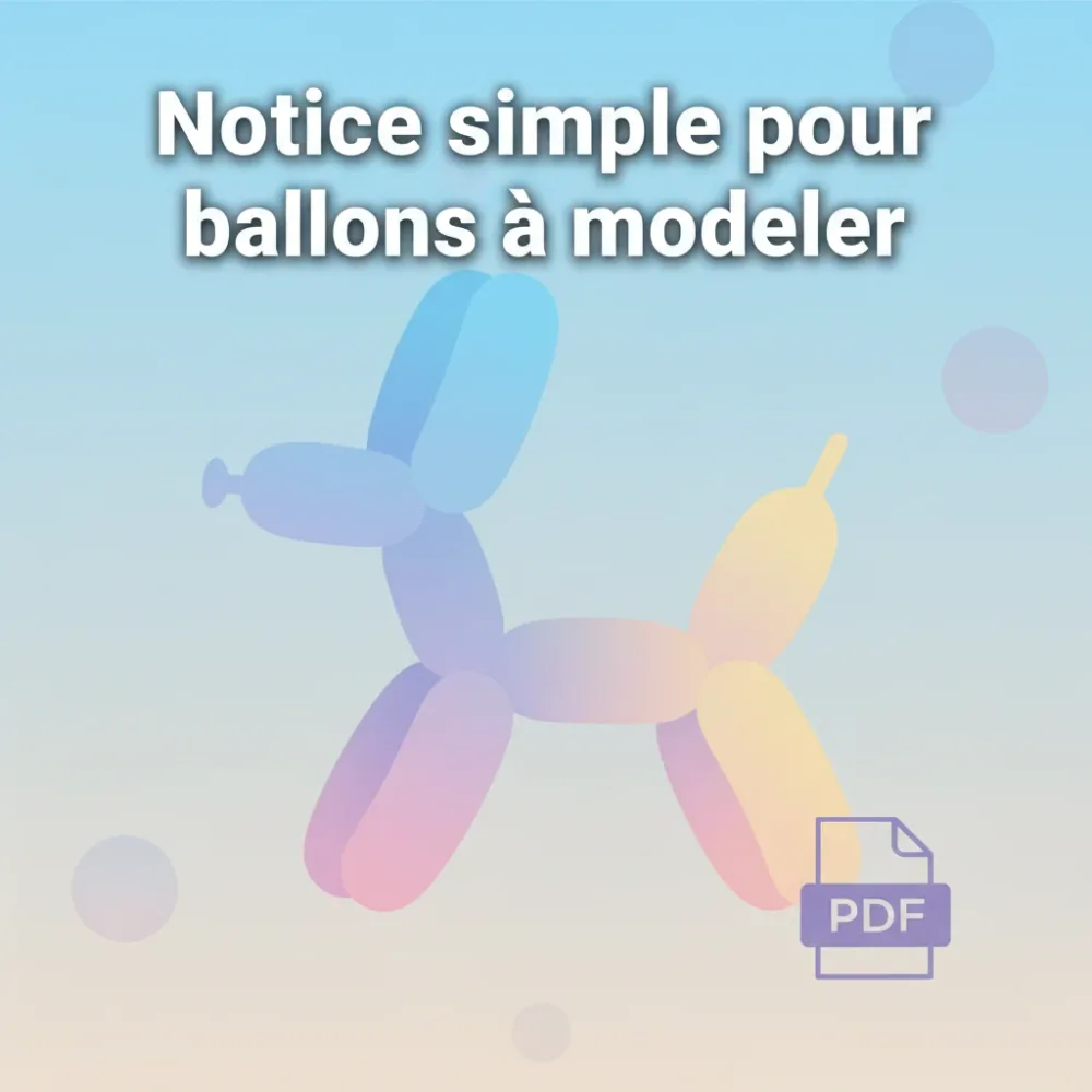 Notice Sculpture de Ballons — 12 Modèles Populaires (PDF)