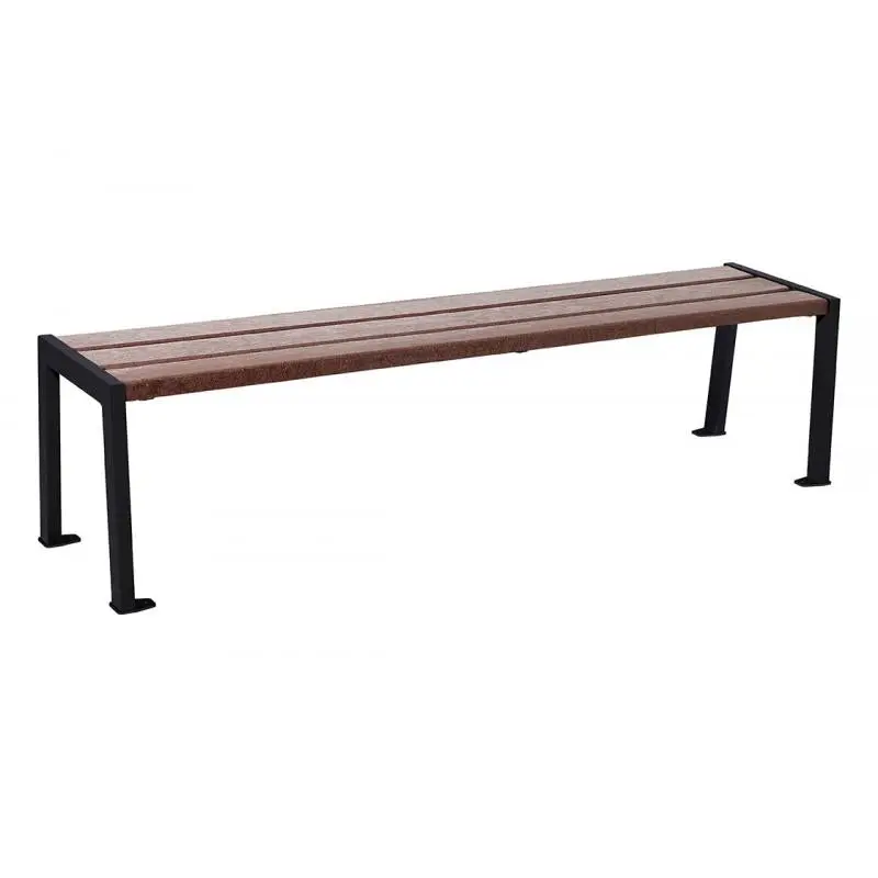 Banquette Silaos acier et plastique recyclé