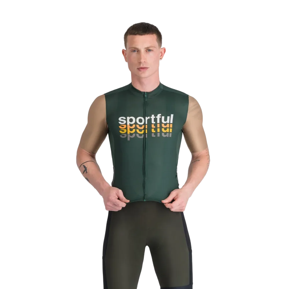 Maillot SPORTFUL SUPERGIARA 2 LOGO Manches Courtes Kaki