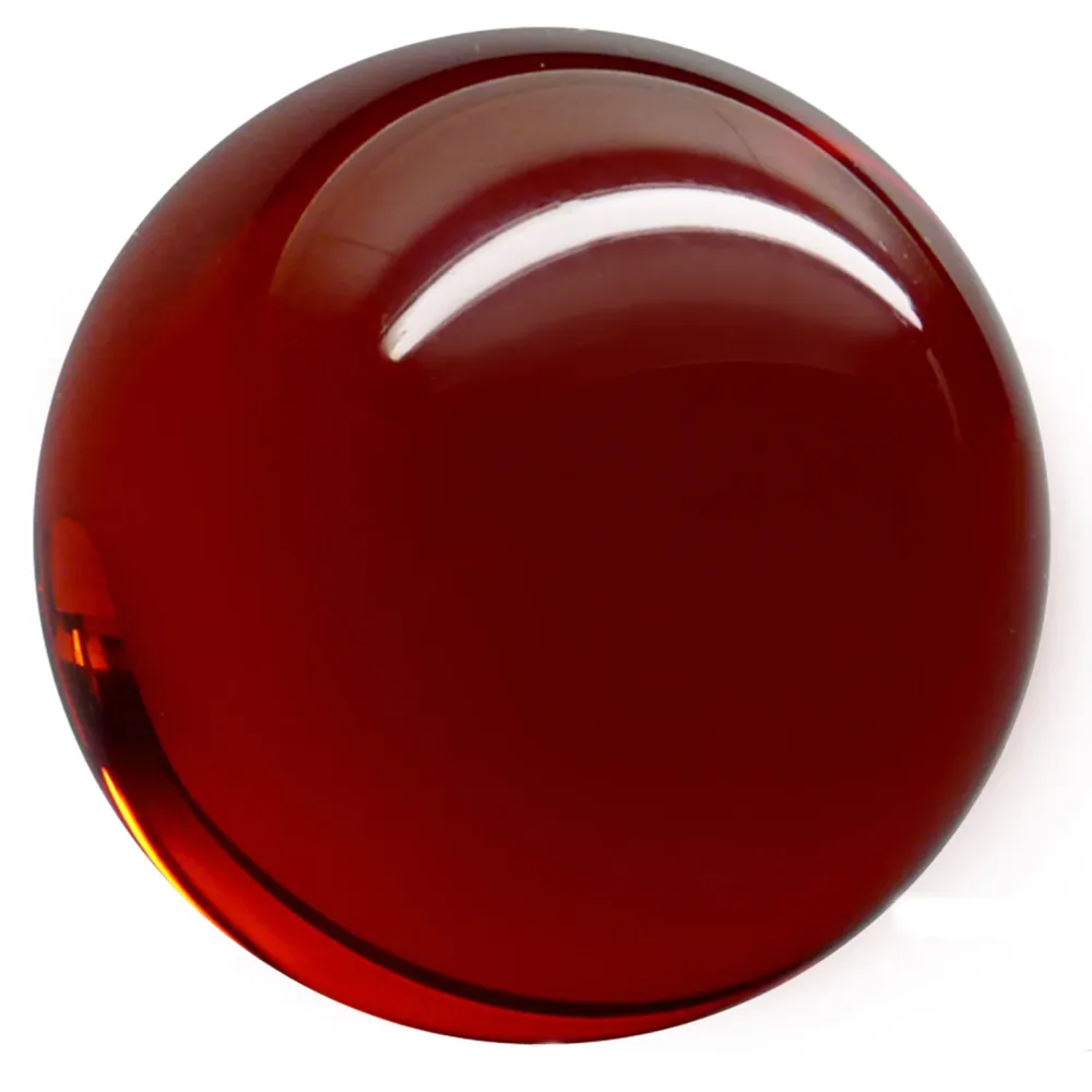 Balle de contact Acrylique Rouge Transparent 650g 100mm et étui de protection – Image 3