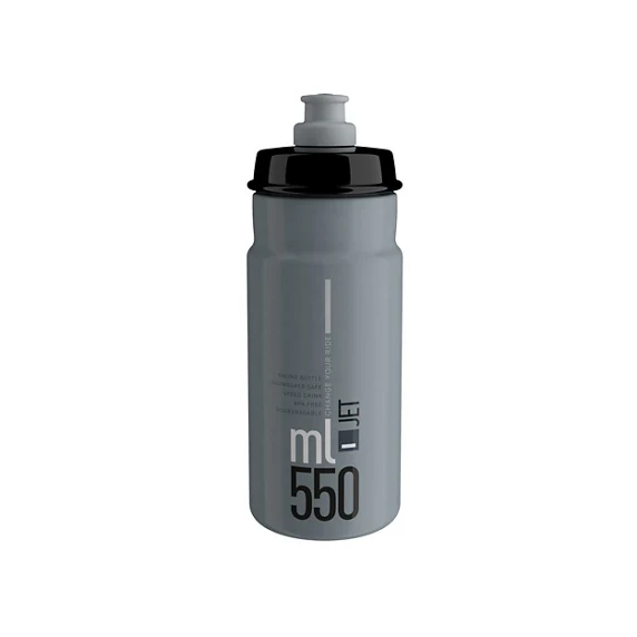 Bidon ELITE JET Gris Logo Noir