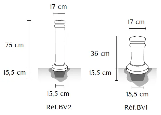 Borne Neptune 36 ou 75 cm – Image 3