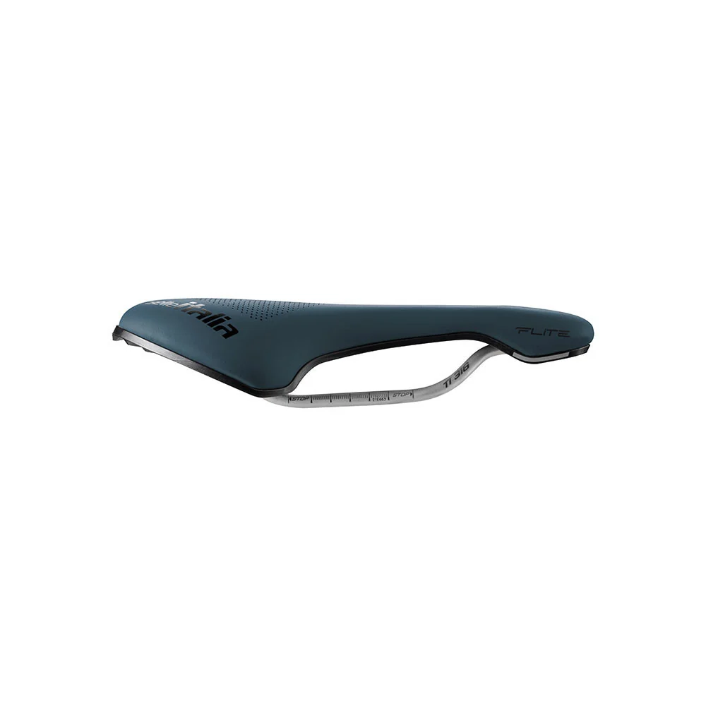 Selle SELLE ITALIA FLITE BOOST GRAVEL SUPERFLOW L Rails TI316 Bleu – Image 2